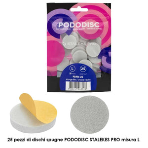 Staleks Buffer per disco pedicure Pododisc L 25 mm 25 pezzi — 足部护理缓冲盘