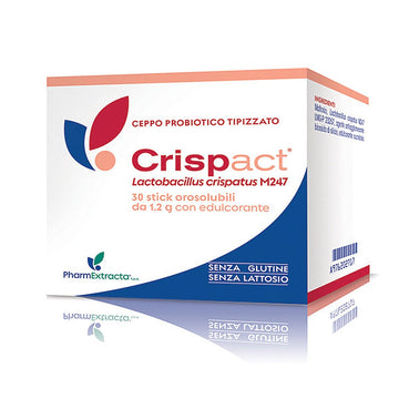 Pharmaextracta Crispact M247 Integratore Alimentare equilibrio flora batterica 30 Stick Orosolubili — Integratore alimentare