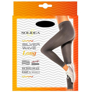 Solidea Silver Wave Long Fumo M — Leggings Modellanti Anticellulite