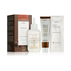 Korres Argan Oil permanent hair dye with argan oil color 77.44 Intense Copper Blonde 50ml