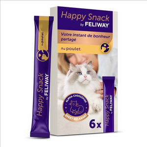 Feliway Happy Snack Huhn Entspannende Wirkung Katze 6 Sticks à 15g
